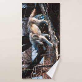 オオカミ バスタオル