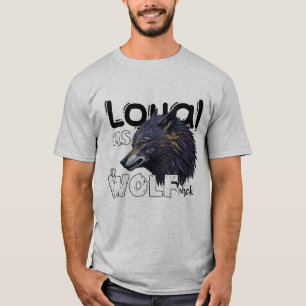 オオカミ・パックのように忠実な Tシャツ