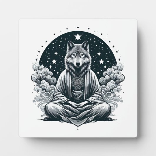 オオカミ フォトプラーク (正面)