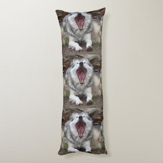 オオカミ ボディピロー (裏面 (縦))