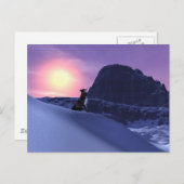 オオカミ ポストカード (正面/裏面)