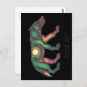 オオカミ ポストカード (正面/裏面)