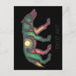 オオカミ ポストカード