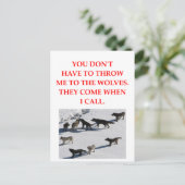 オオカミ ポストカード (スタンド正面)