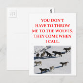 オオカミ ポストカード (正面/裏面)