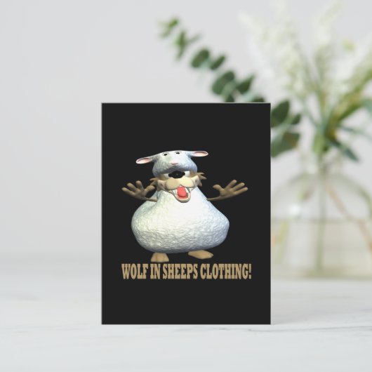 オオカミ ポストカード (スタンド正面)