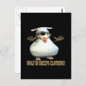 オオカミ ポストカード (正面/裏面)