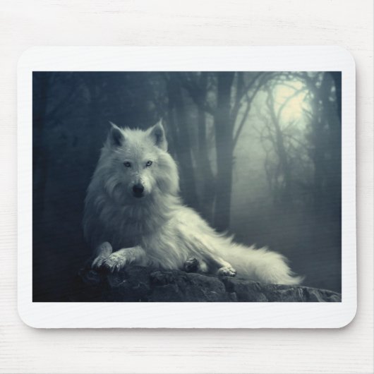 オオカミ マウスパッド (正面)