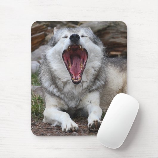 オオカミ マウスパッド (マウス)