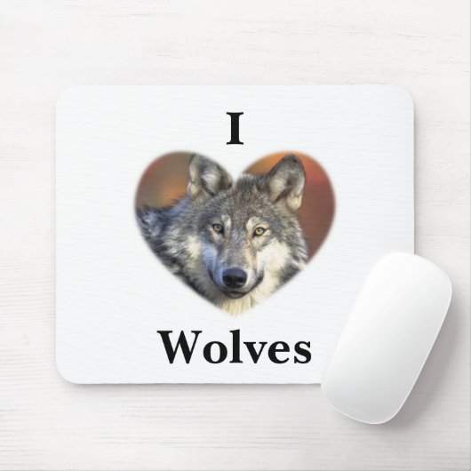 オオカミ マウスパッド (マウス)