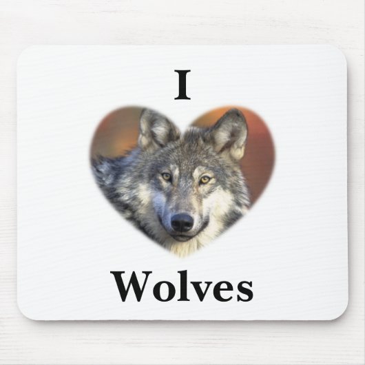 オオカミ マウスパッド (正面)