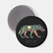 オオカミ マグネット (正面/裏面)