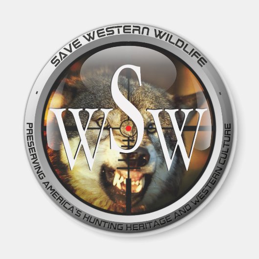 オオカミ マグネット (正面)