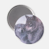 オオカミ マグネット (正面/裏面)