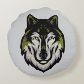 オオカミ ラウンドクッション (裏面)