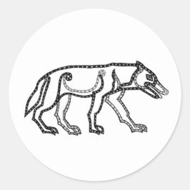 オオカミ ラウンドシール