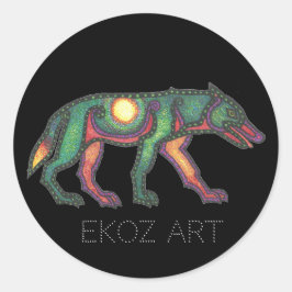 オオカミ ラウンドシール