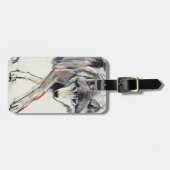 オオカミ ラゲッジタグ (正面横)