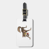 オオカミ ラゲッジタグ (正面縦)