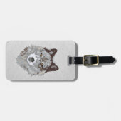 オオカミ ラゲッジタグ (正面横)