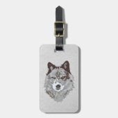 オオカミ ラゲッジタグ (正面縦)