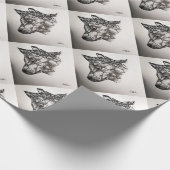 オオカミ ラッピングペーパー (角)