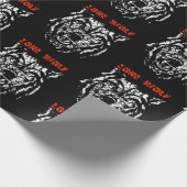 オオカミ ラッピングペーパー (角)