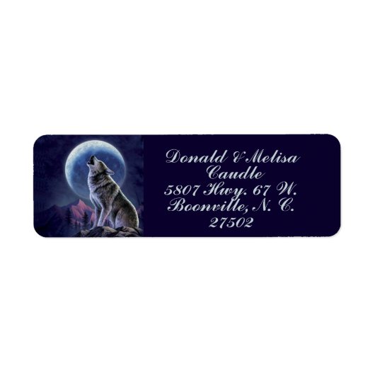 オオカミ ラベル (正面)