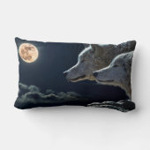 オオカミ ランバークッション (裏面)