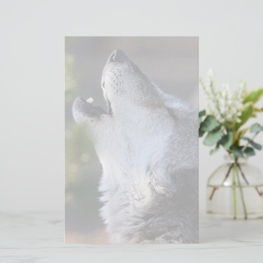 オオカミ 便箋 (スタンド正面)