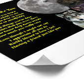 オオカミ – 友人の詩 ポスター (角)