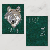 オオカミ 名刺 (正面/裏面)