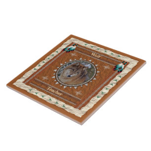 オオカミ-教師のセラミックタイル タイル