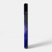 オオカミ、月、青い夜 iPhoneケース (左側面)