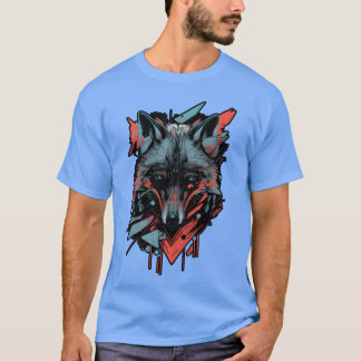 オオカミ 森の動物 野生動物 オオカミパック 楽しい Tシャツ
