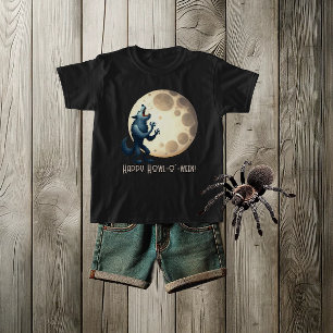 オオカミ&満月 – ハッピーハウルO-ween! Tシャツ