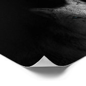オオカミ、白黒、写真モダン撮影 ポスター (角)