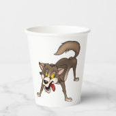 オオカミ 紙コップ (正面)