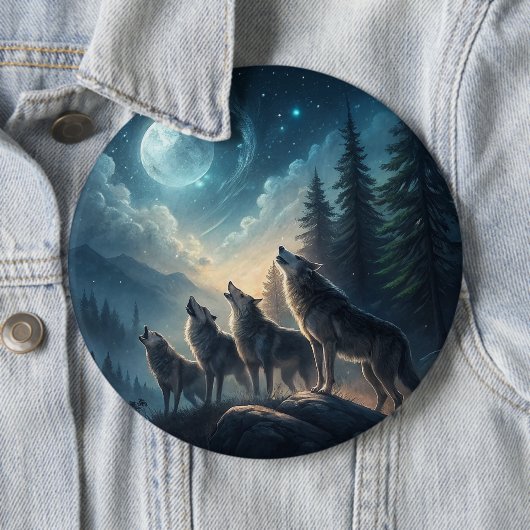 オオカミ 缶バッジ (インサイチュ)