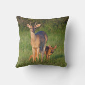 オオカミ |草の生えた生息地 クッション (裏面)