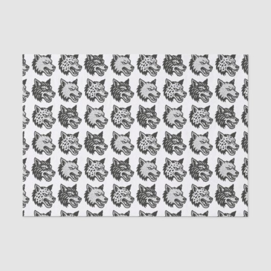 オオカミ 薄葉紙 (正面)