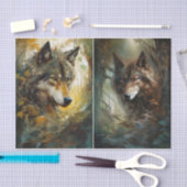 オオカミ 薄葉紙 (クラフト)