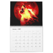 オオカミ – 野生動物 カレンダー (1月 2027)