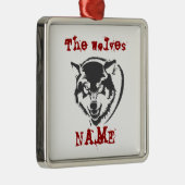 オオカミ 陶器 オーナメント (右)