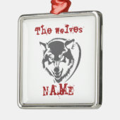 オオカミ 陶器 オーナメント (左)