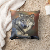 オオカミ#1 クッション (ブランケット)