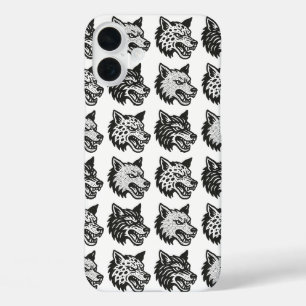 オオカミ iPhone 16 PLUSケース