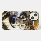 オオカミ iPhoneケース (裏面横)