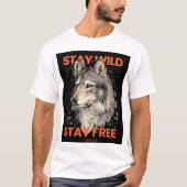 オオカミ Tシャツ (正面)