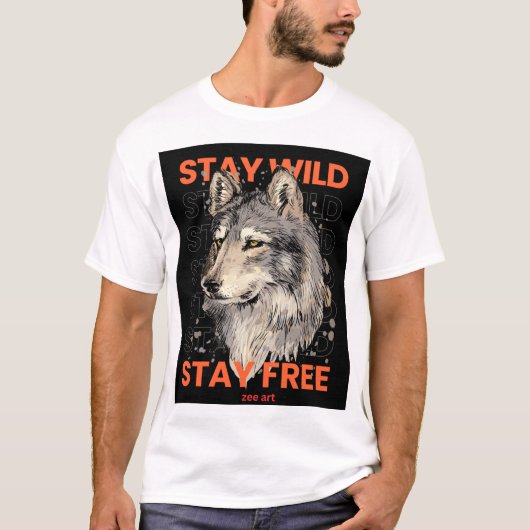 オオカミ Tシャツ (正面)